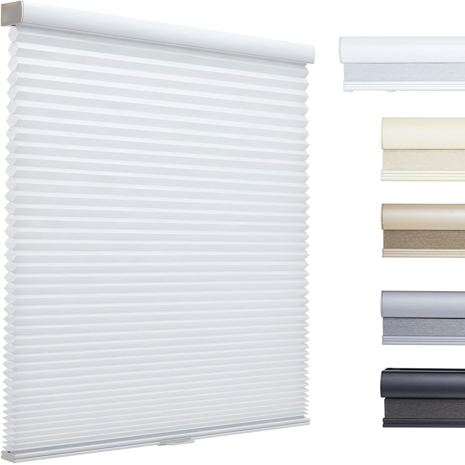Custom Color-Matched 1.5″ Cordless Cellular Shades for Indoor Windows & Doors…