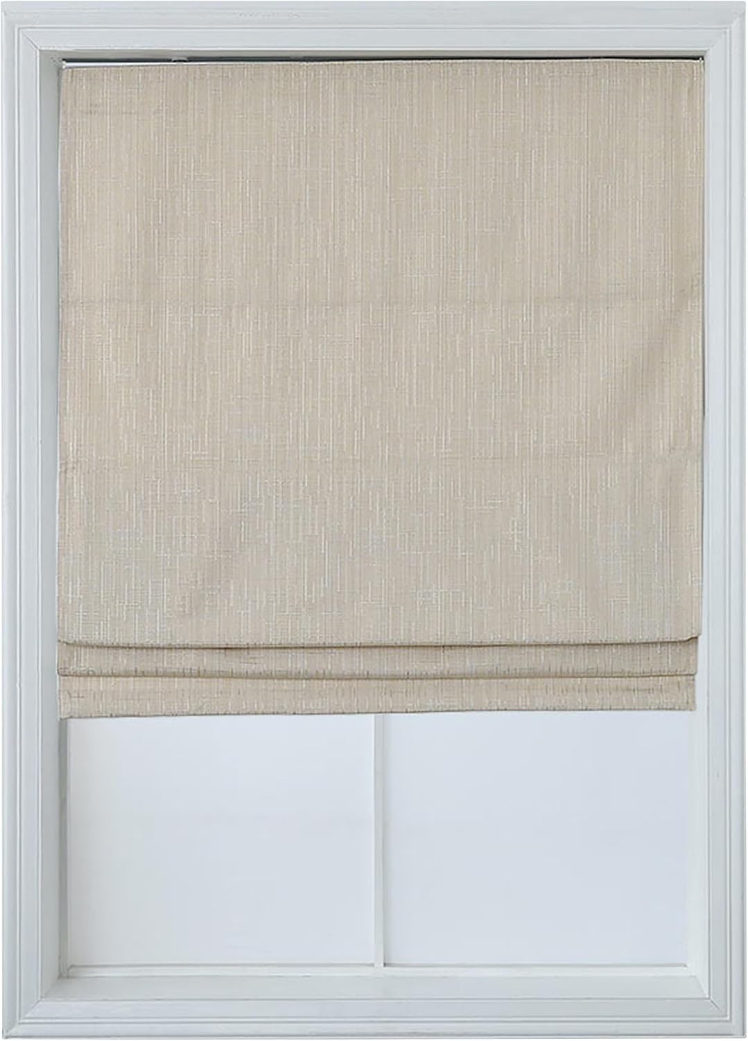 Cordless Roman Shade – Thermal Insulated Room Darkening & Blackout Curtain Blind