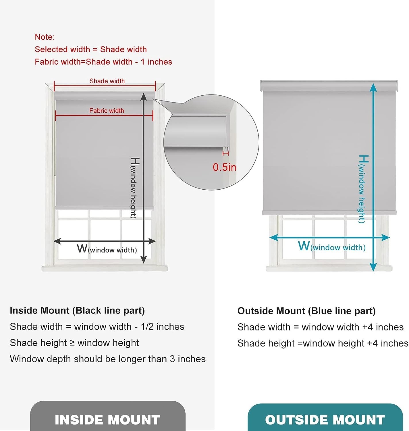 Changshade Blackout Cordless Roller Shades Window Blinds Free Shipping-4colors