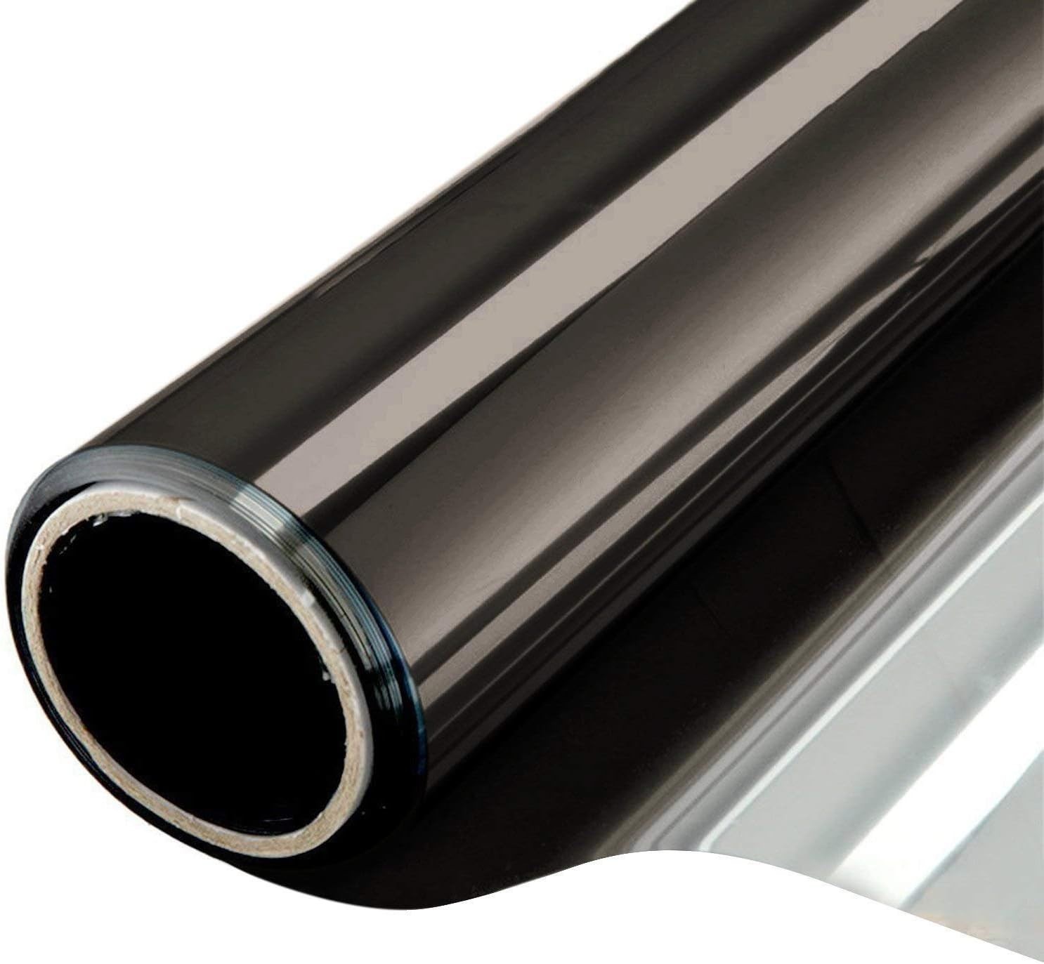 High-Quality Black Silver Window Film – 17.5” x 6.5” Anti-UV & Heat Control
