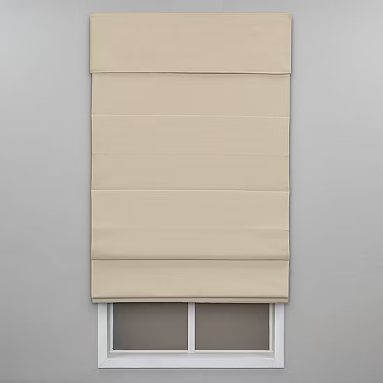Insulating Energy Saving Cordless Blackout Roman Shade 39×72″ Khaki