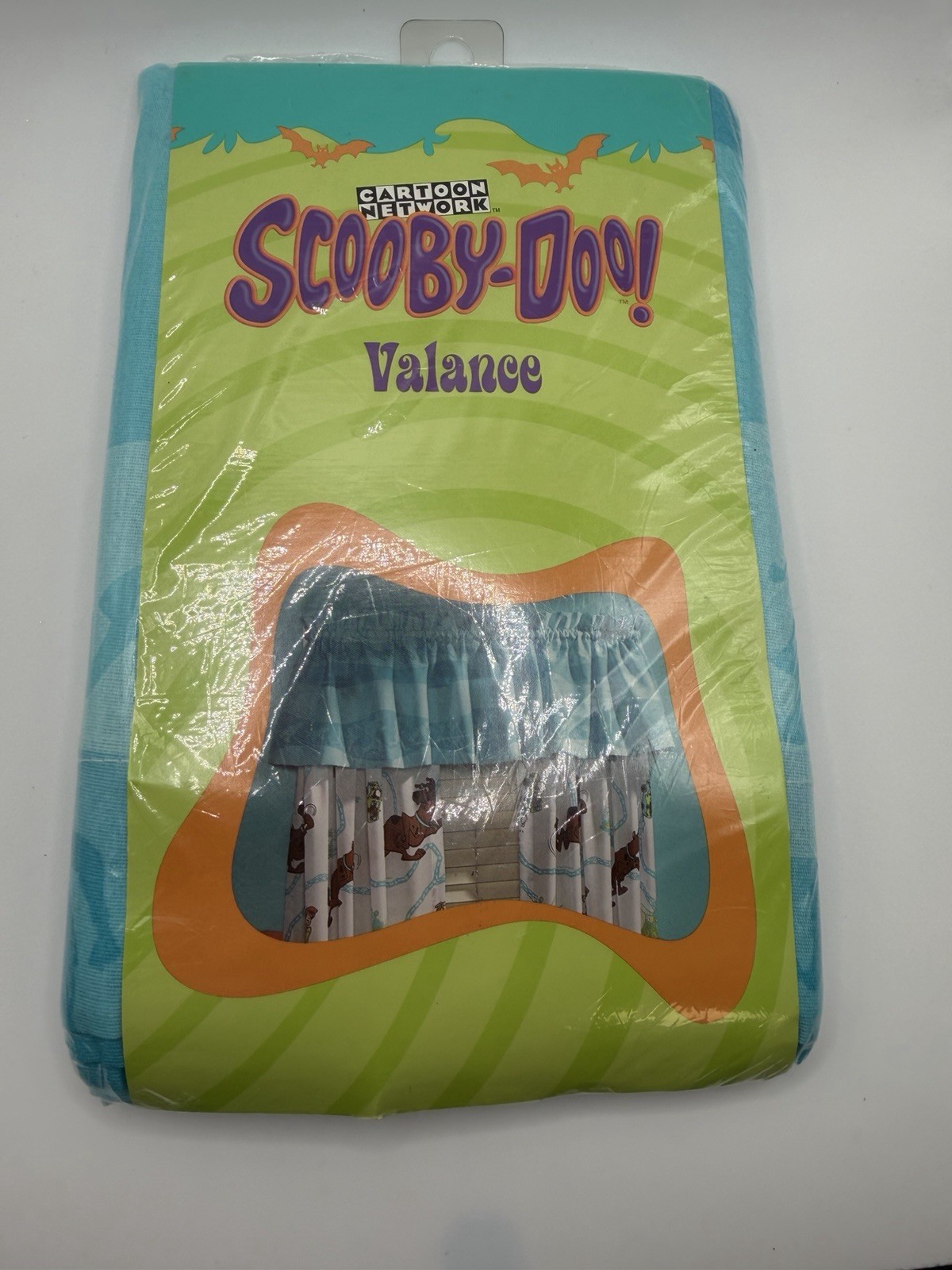 Vtg Cartoon Net Scooby Doo Window Valance 84″ x 15 USA Hanna-Barbera 1999 NIP