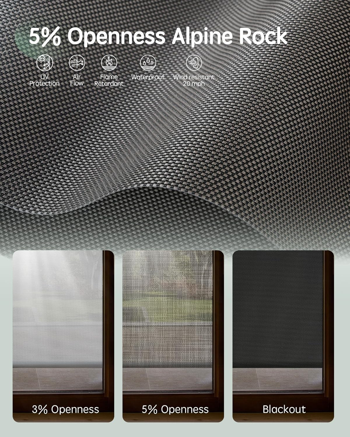 Motorized Outdoor Shades Smart Retractable Patio Screens with App & Remote Contr