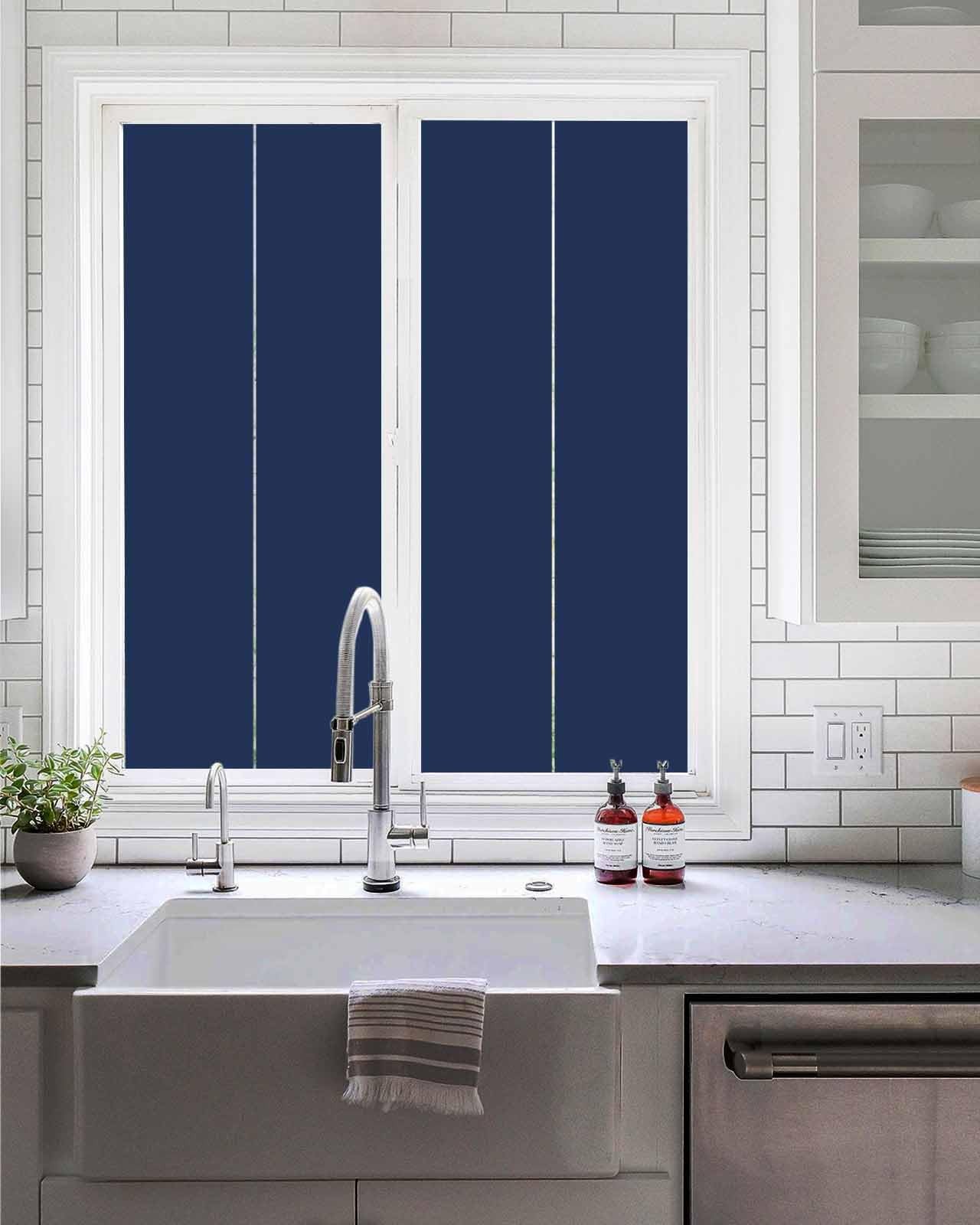 Window Privacy Film, Navy Blue UV Sun Blocking Window Tint Film Heat Control …
