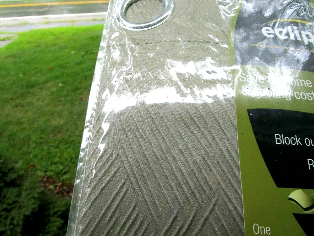 NEW Eclipse 1 Grommet Panel 50 x63 IN Abby Silver Sage Blackout Curtain 63″