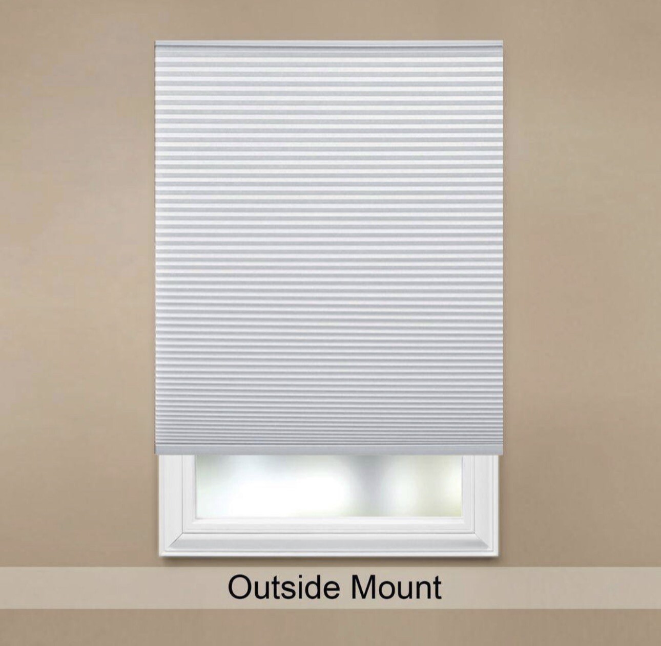 HDC-Snow Drift Cordless Light Filtering Cellular Shade – 35 in. W x 64 in. L 964