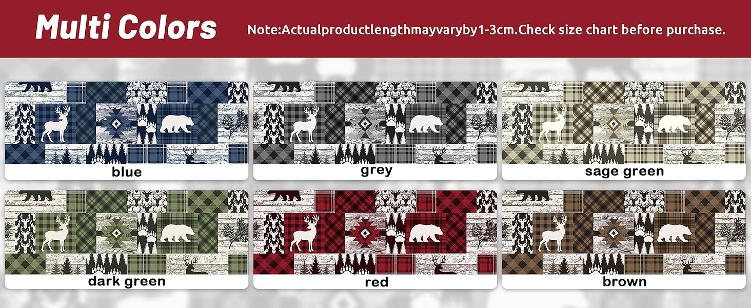 Red Rustic Cabin Curtains 2 Panels Country Style Curtain 50% Light Blocking