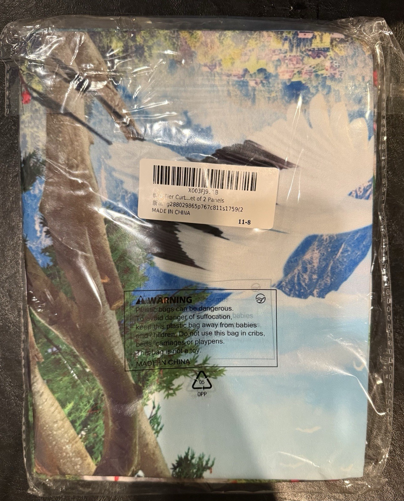 Curtains 27″ x 36″ 2pcs Birds and Nature – A0178