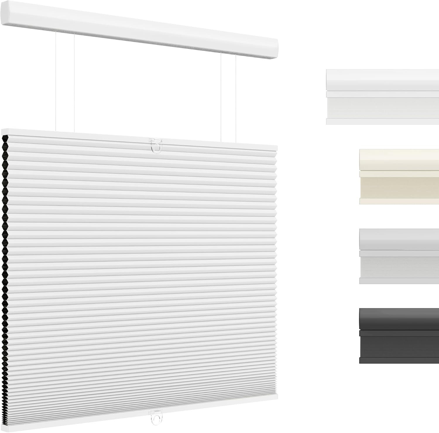 Cellular Shades 34″W x 64″L Top Down Light Filtering Cordless Blinds Honeycomb