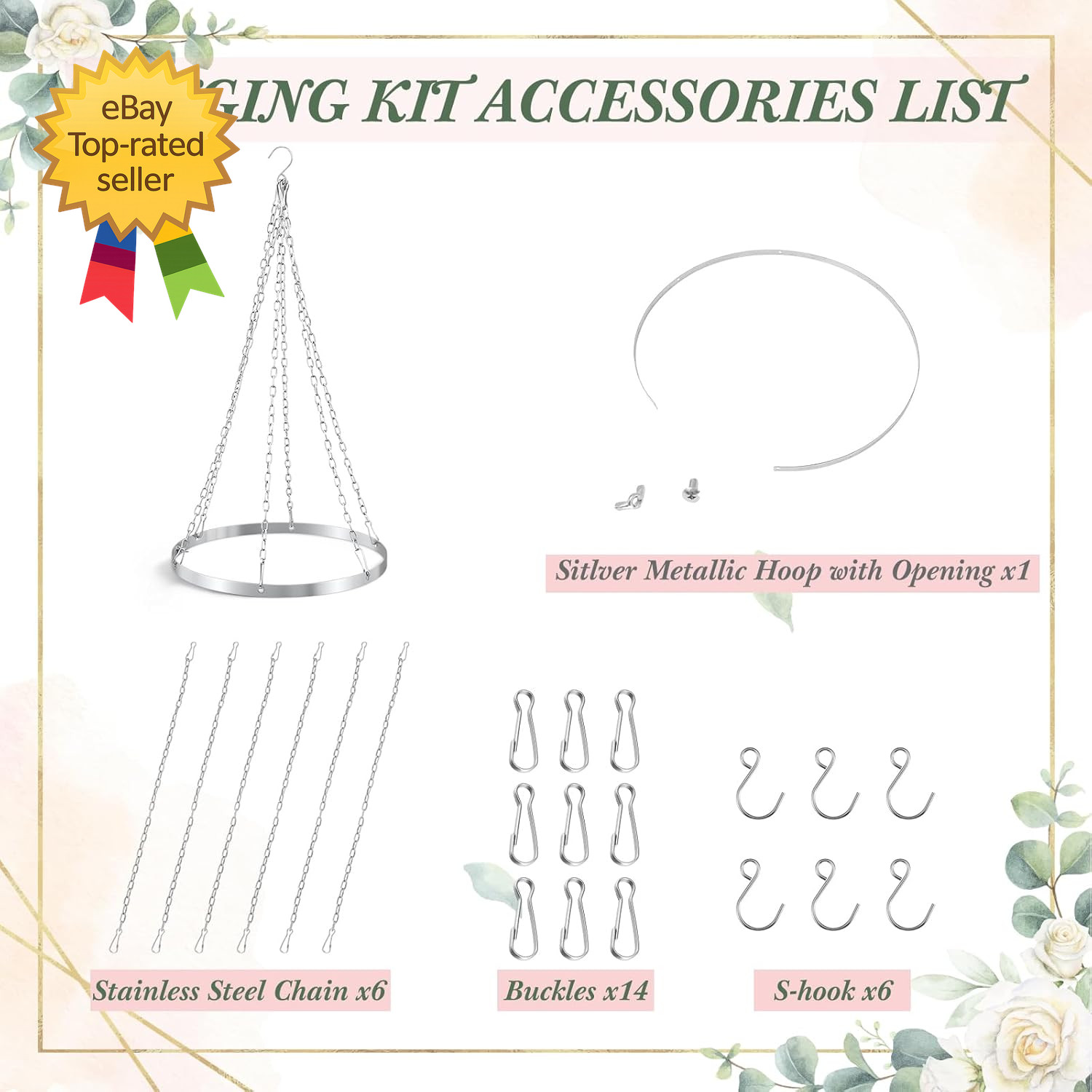 5Ft X 20Ft 6 Panels 12 Inches Ceiling Drapes Hanging Kit with Drapery Ceiling Ho