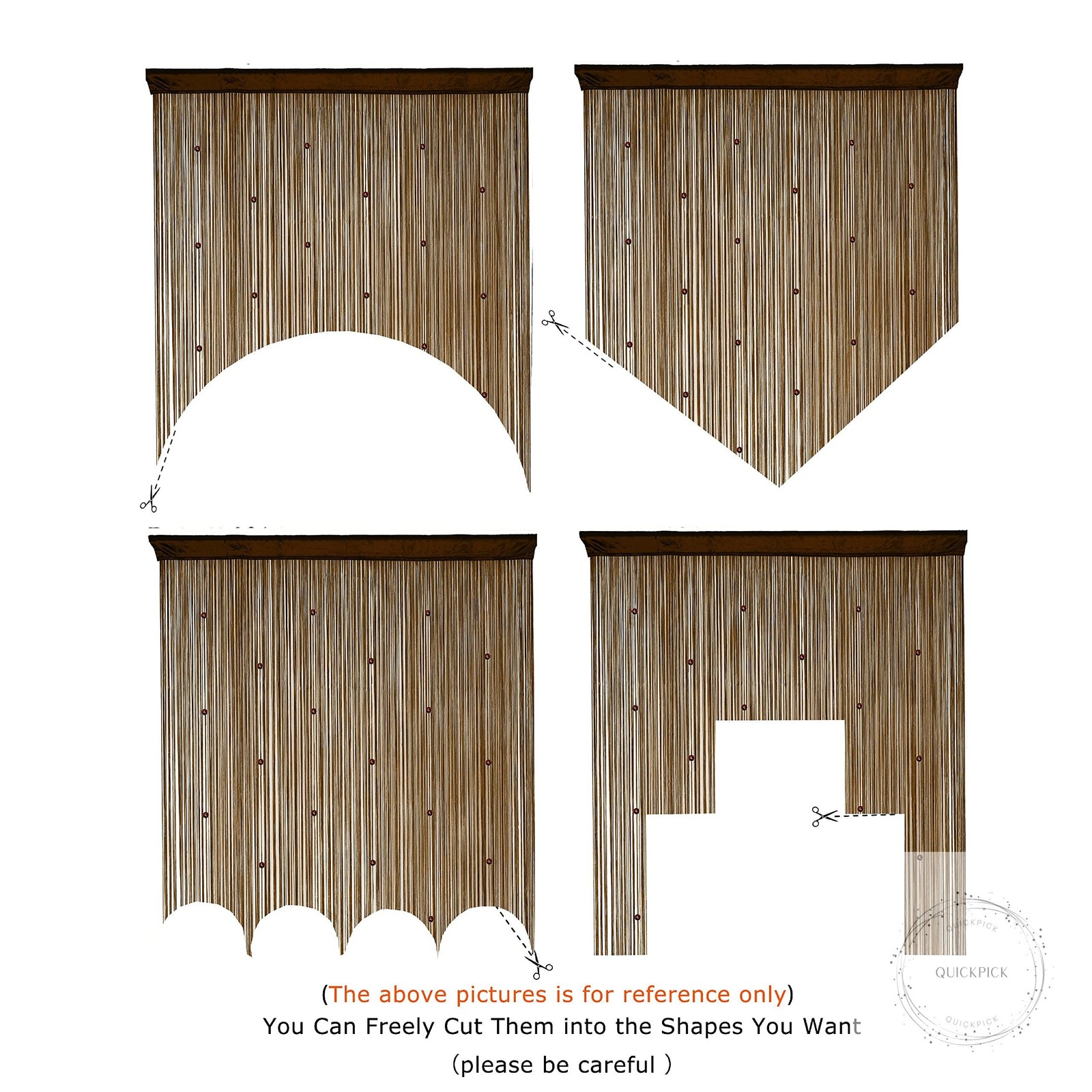Beaded Curtain Door String Curtains for Doorways Tassels Beads Hanging Fringe Hi