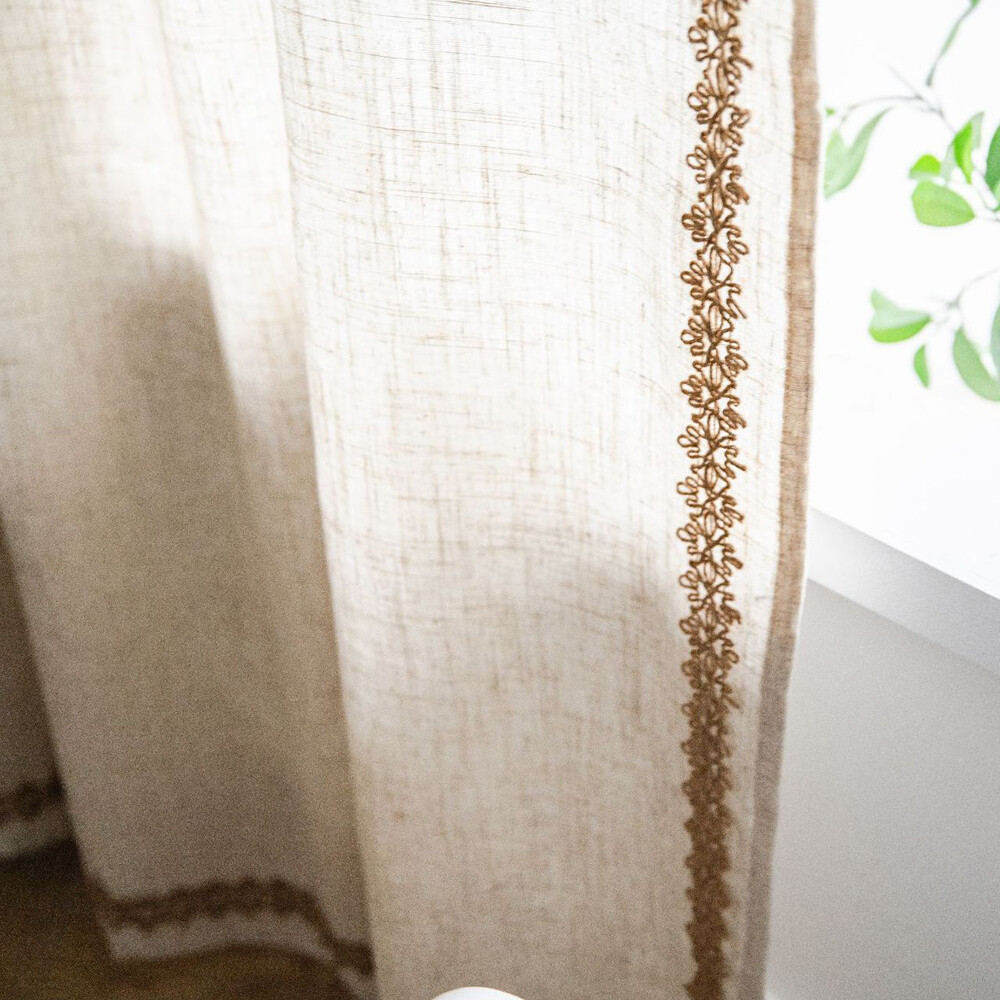 Plain Curtain for Living Room Bedroom Window Panel Treatment Drape