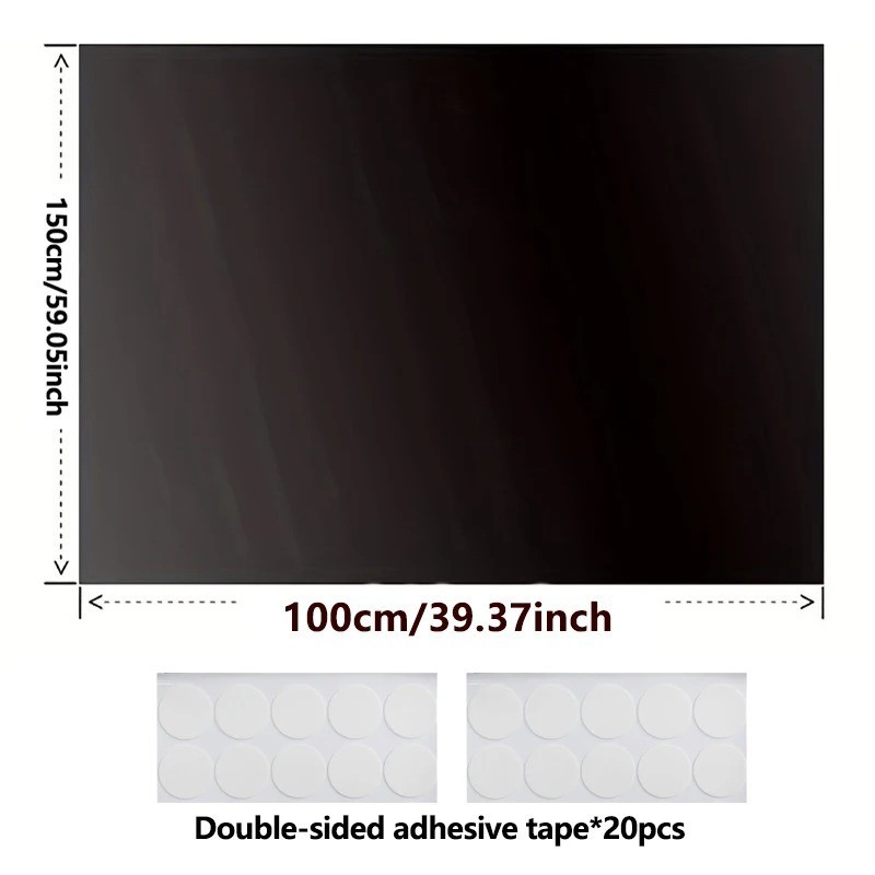 Portable Blackout Curtain DIY Window Shade Self Adhesive Travel Blind