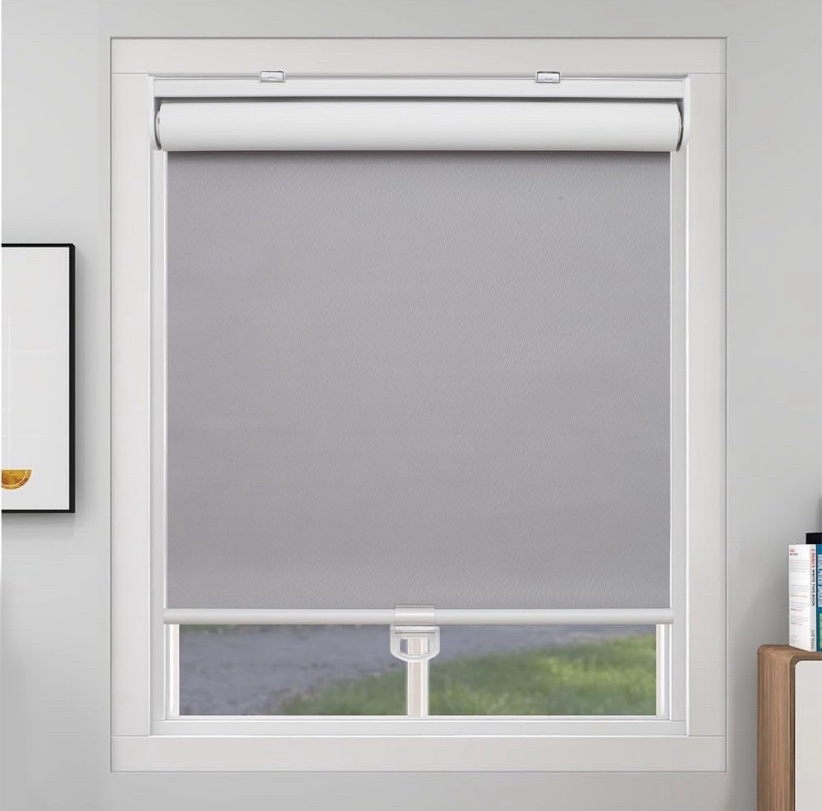Cordless Blackout Window Roller Shades, Pull Down Spring Sys Indoor Blinds 41×72