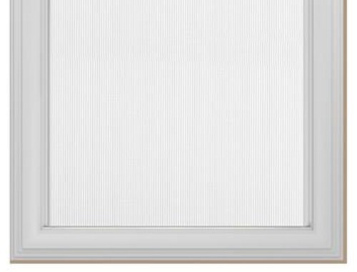 55″x72″ White Decorative Window Light Filtering Cordless Solar Roller Shade