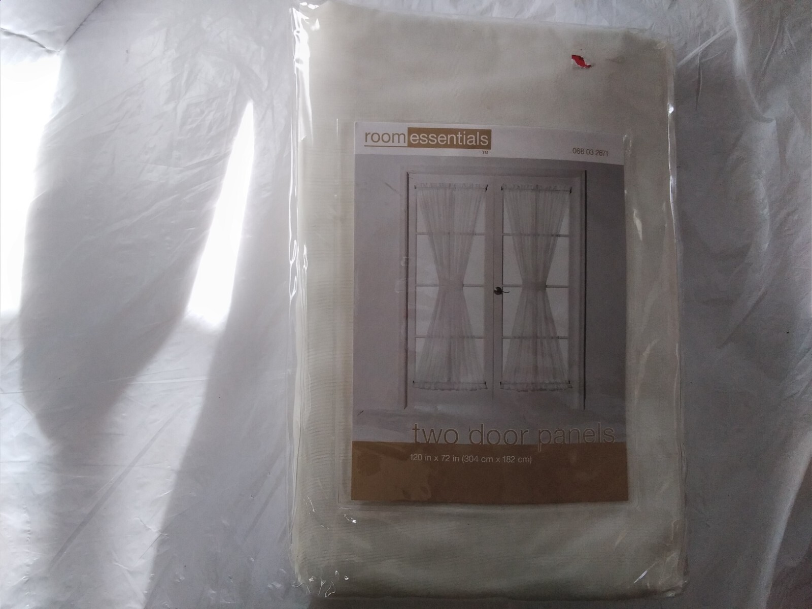 Room Essentials Two Door Panels 120″ x 72″ New