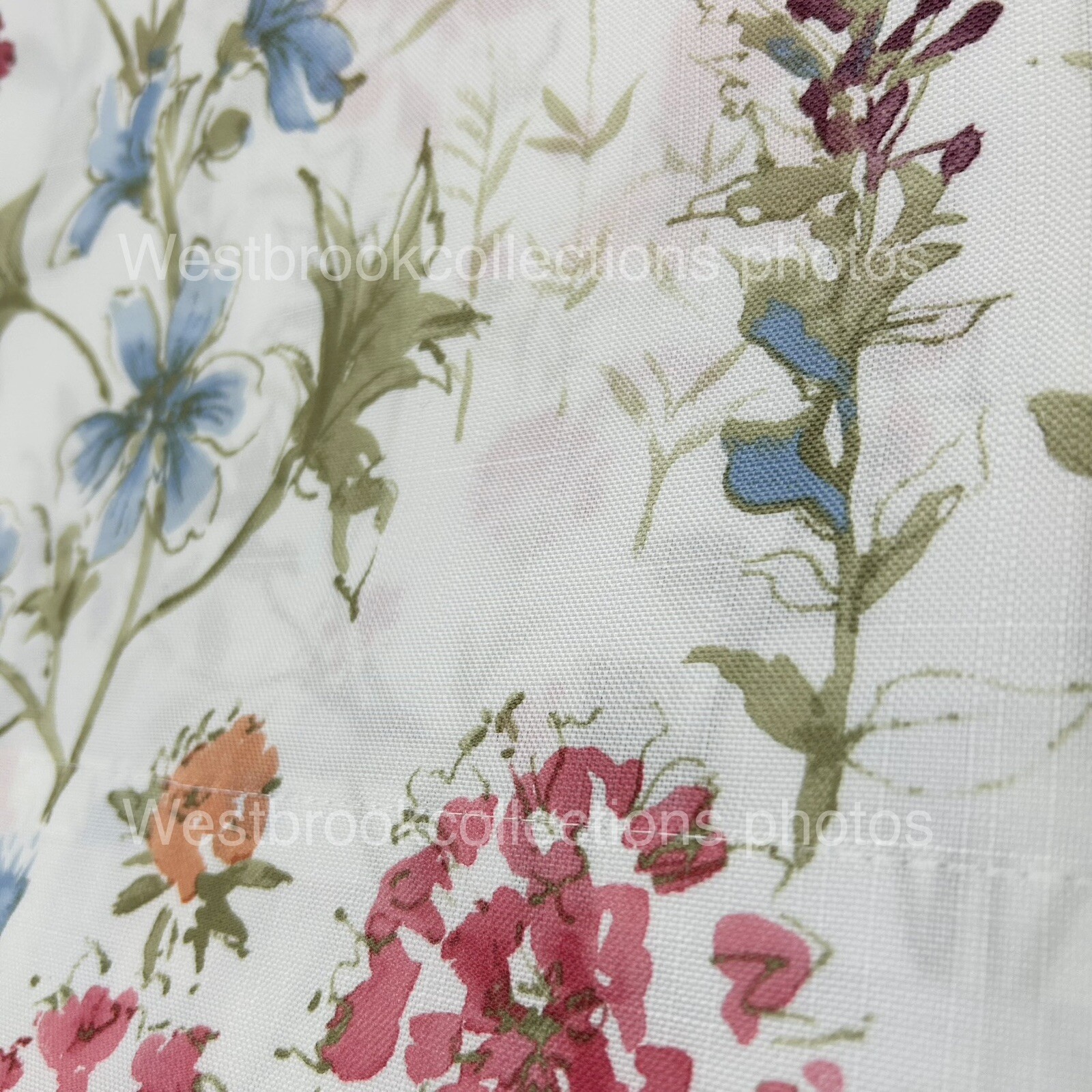 Laura Ashley WILD MEADOW SIENNA Window Curtain Set 2 Panels Floral Garden 38×96