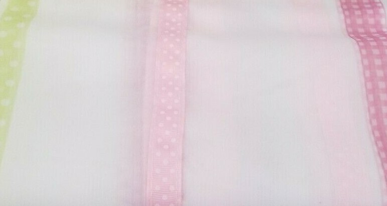 Little Boutique Ribbon Window Drape Panel 43″ x 84″ NIP