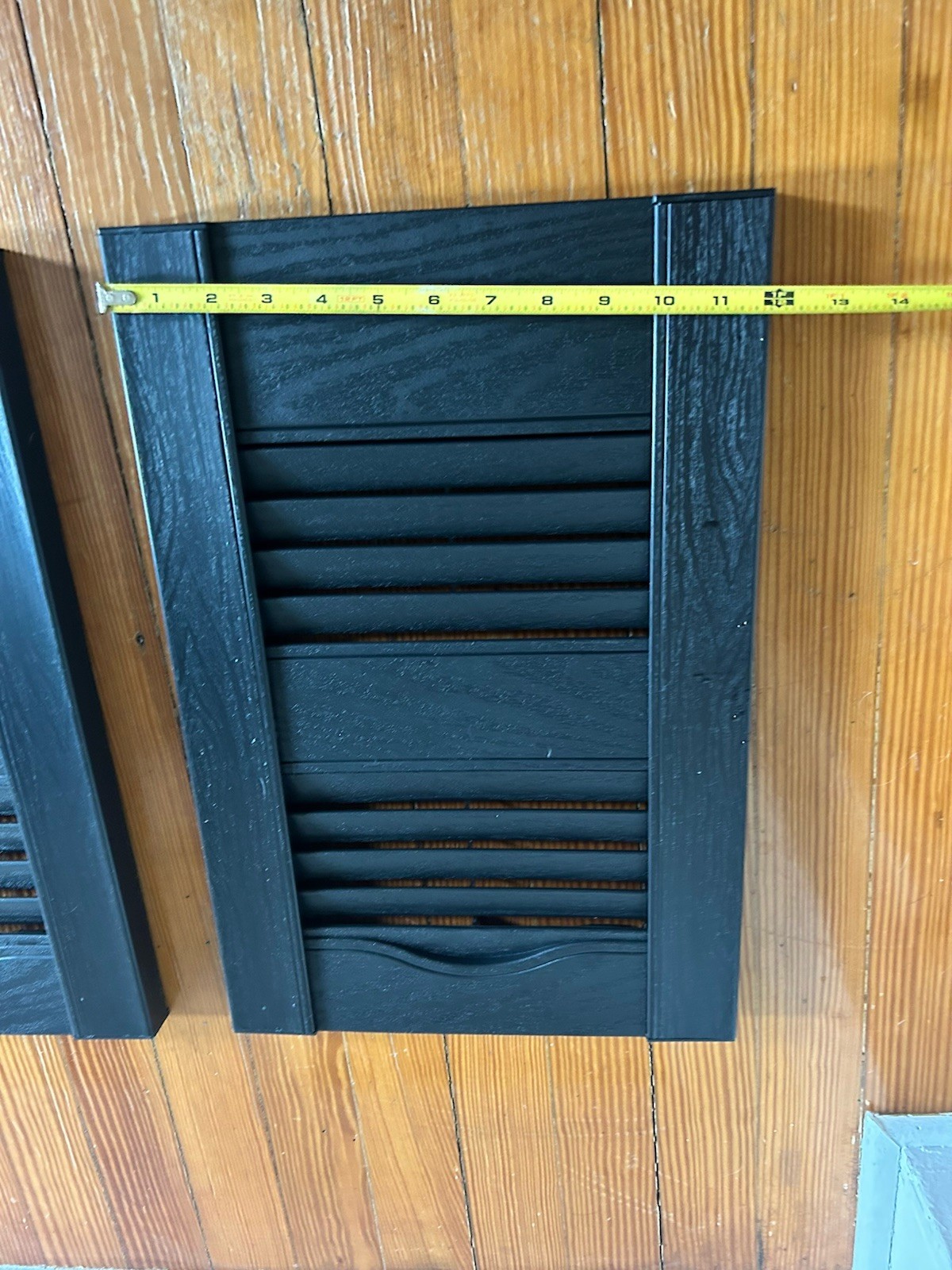 Ekena Millwork Open Louvred Vinyl Cathedral Shutter Pair 18 High X 12 Wide