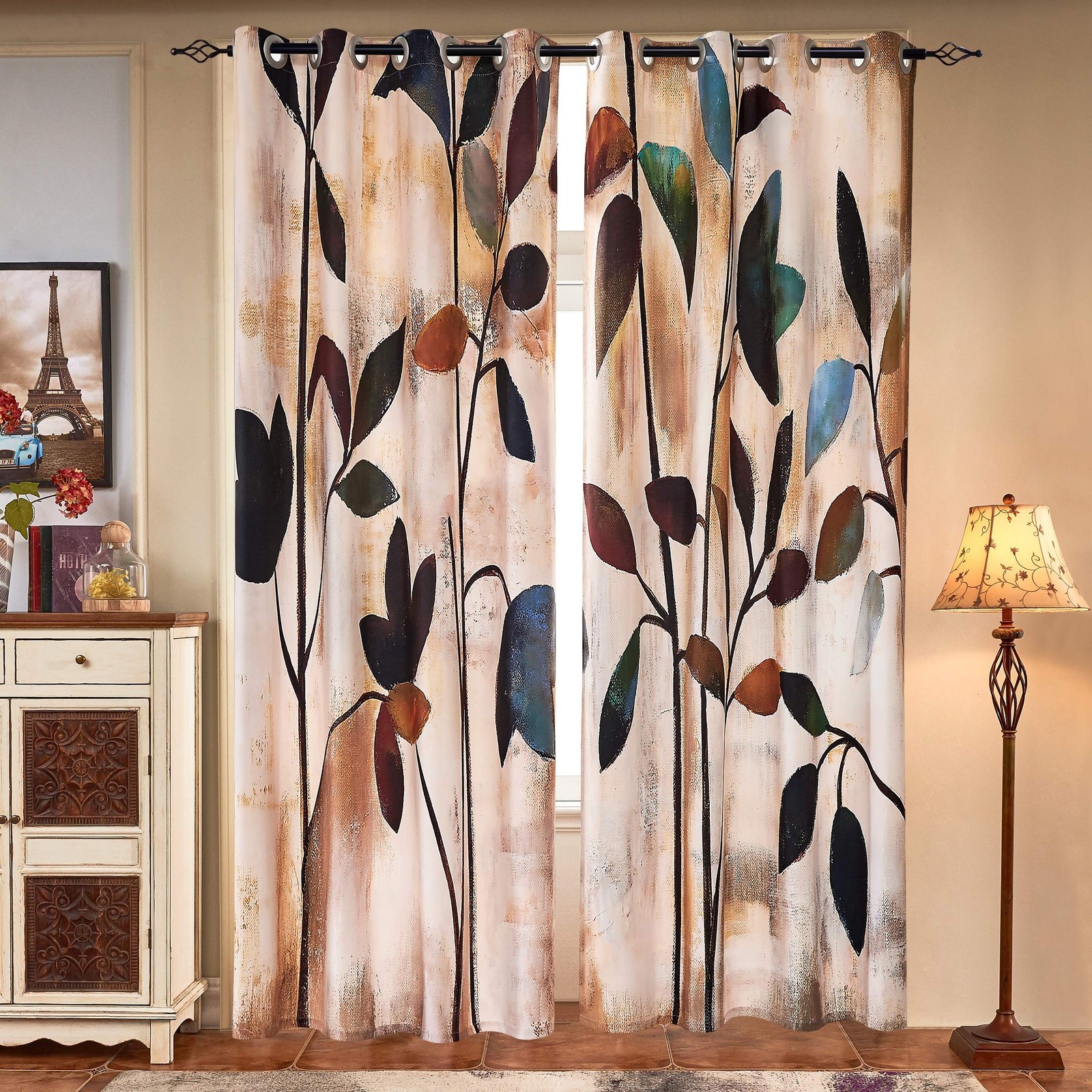 subrtex Printed Curtains Room Darkening for Bedroom Living Room Kids Room Din…