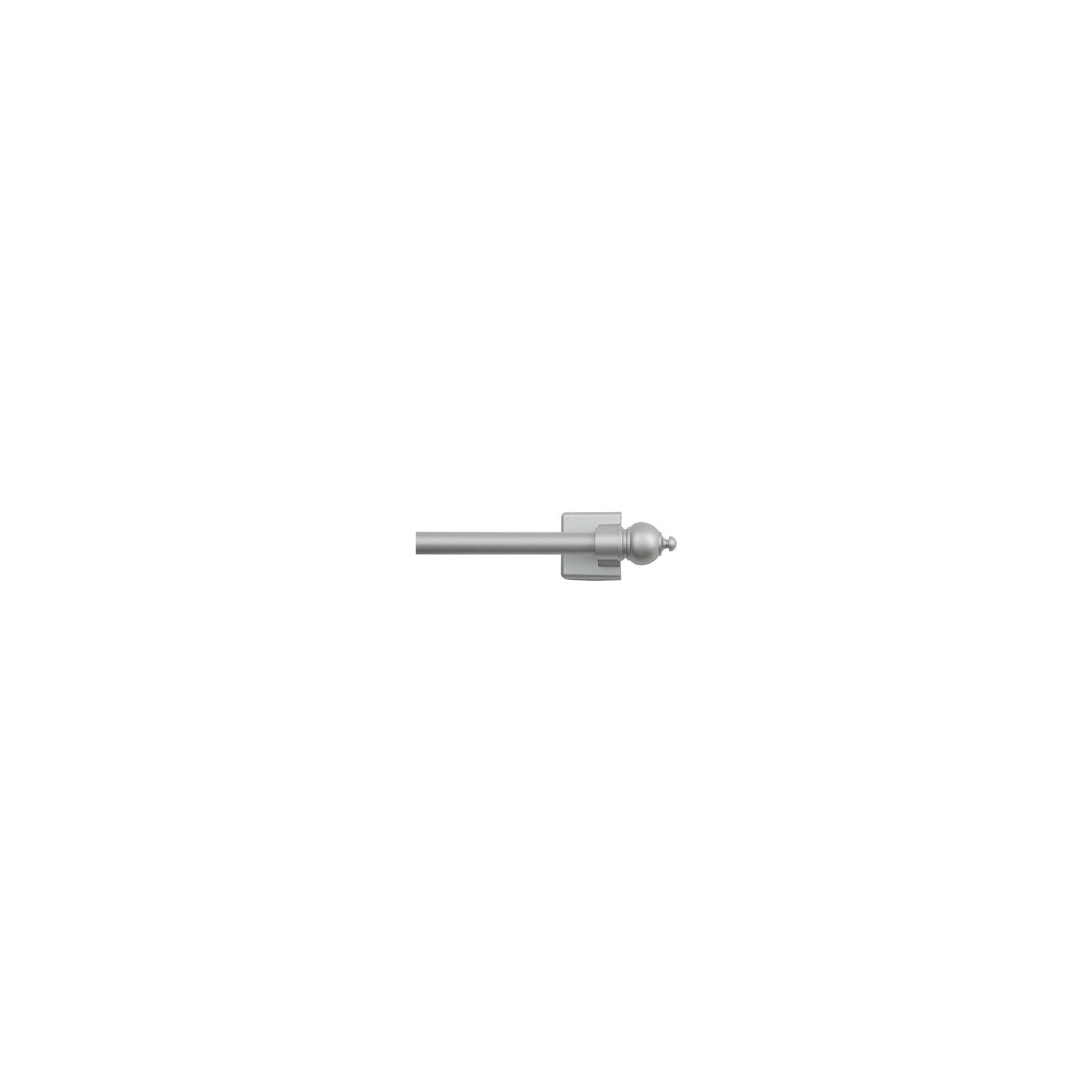 Kenney KN40343V1 Petite Cafe Curtain Rod, Magnetic, Satin Silver, 7/16 x 16 to