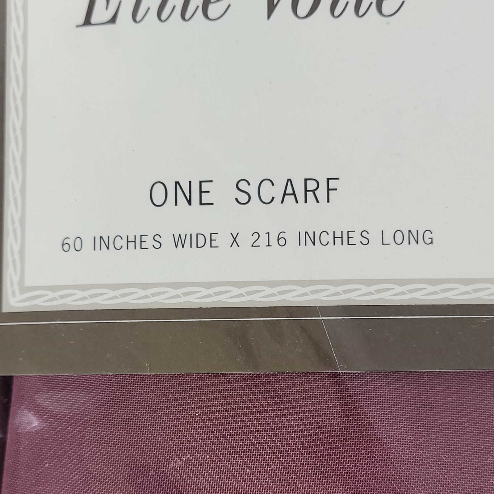 Wamsutta Elite Voile Window Scarf CLARE Color 60 x 216 – NIP