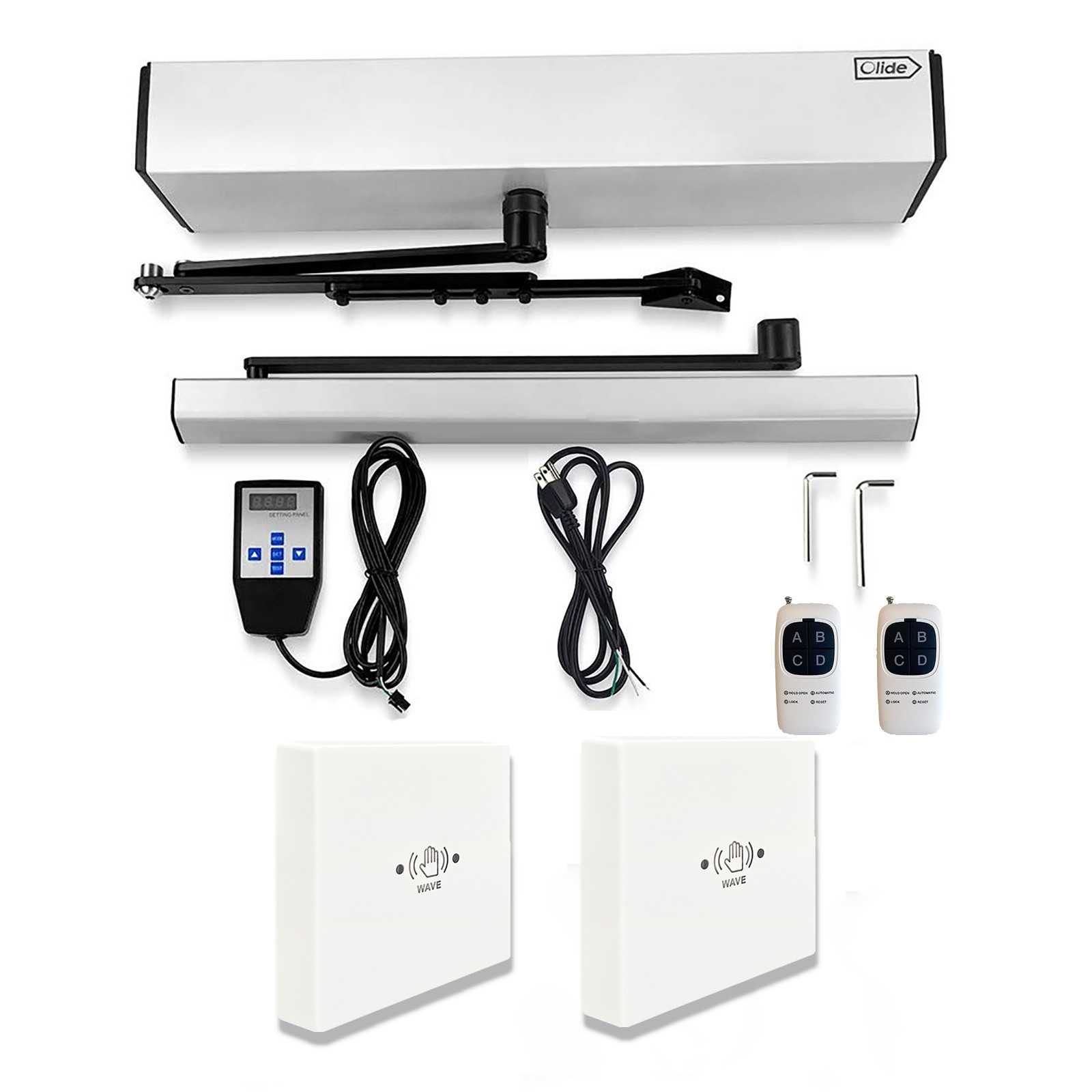 Olide 120B Automatic Swing Door Opener with Wire Large Non-touch Switch