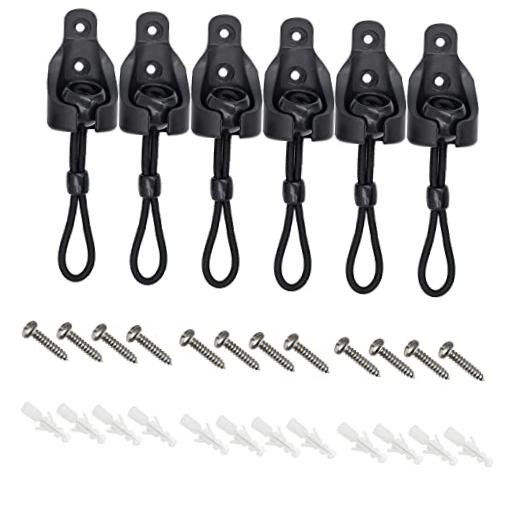 Universal 3-Pack Bungee Kit for Exterior Sun Shades 3-pack bungee kit Black