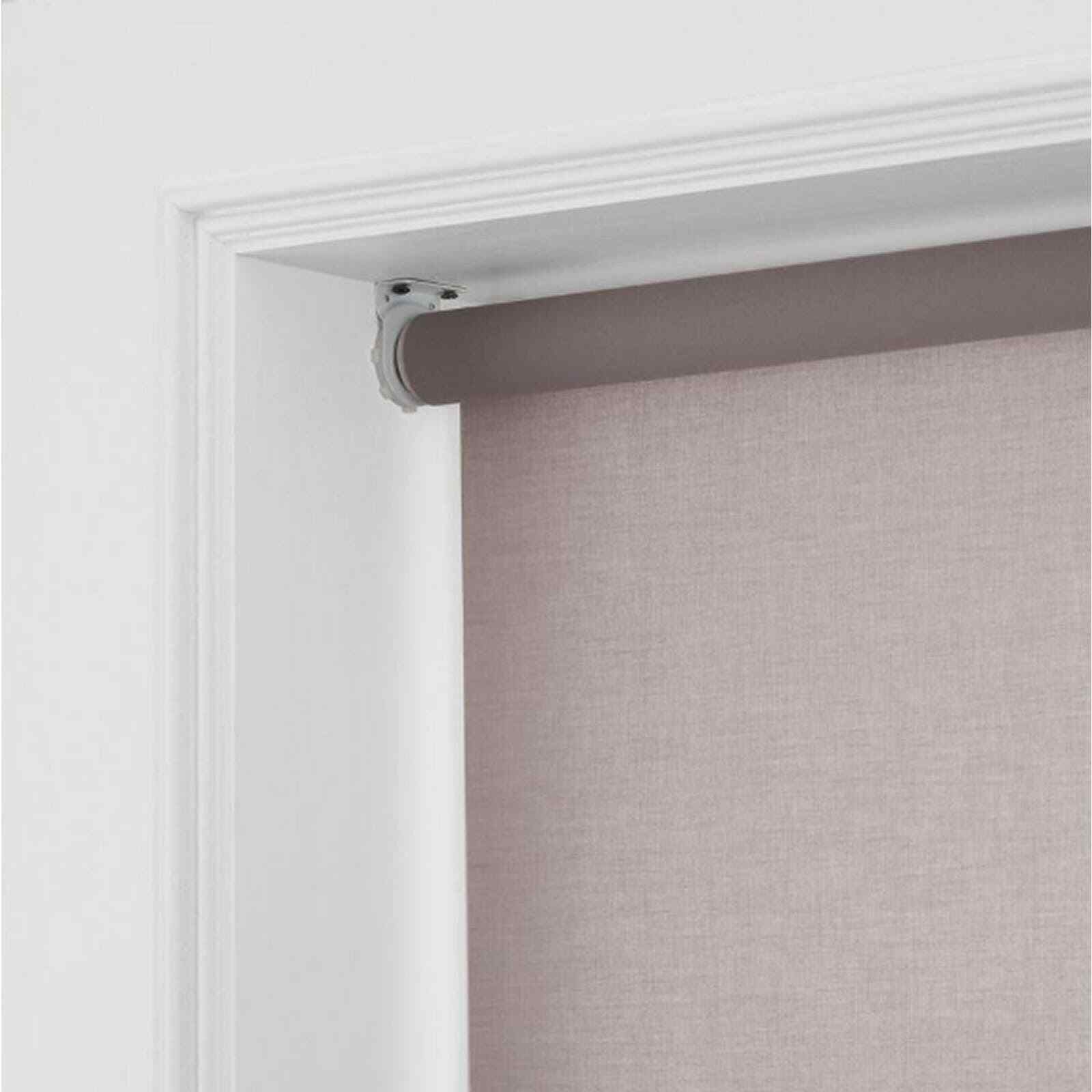 Cordless Blackout Gray Fabric Roller Shade 55.25 in. W x 72 in. L