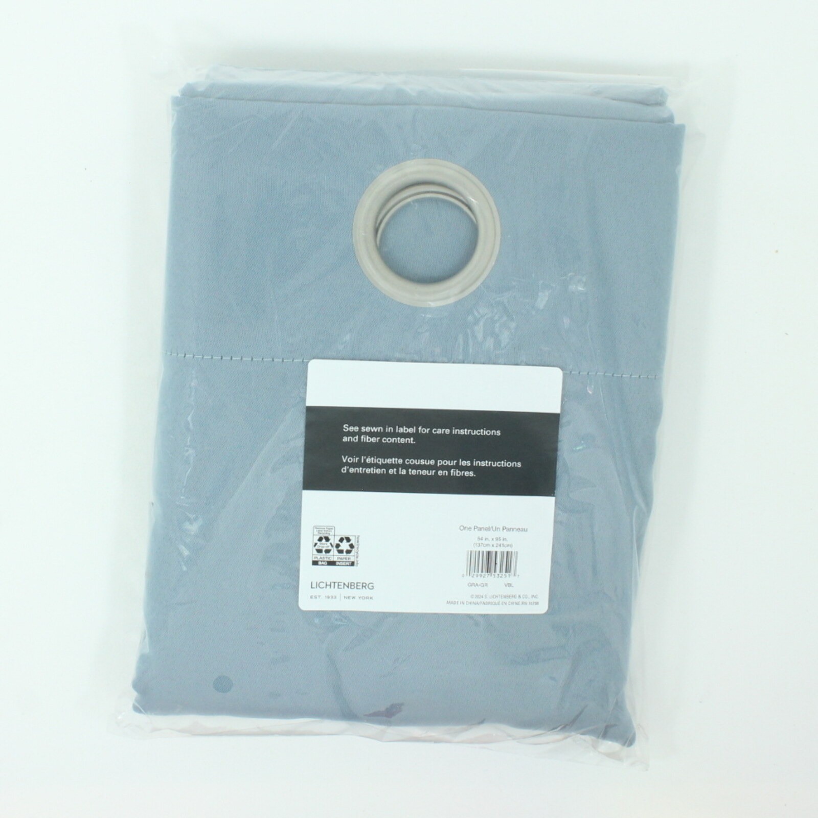 Sun Zero Madison Grommet Room Darkening Curtain Panel 54″x95″ Vintage Blue