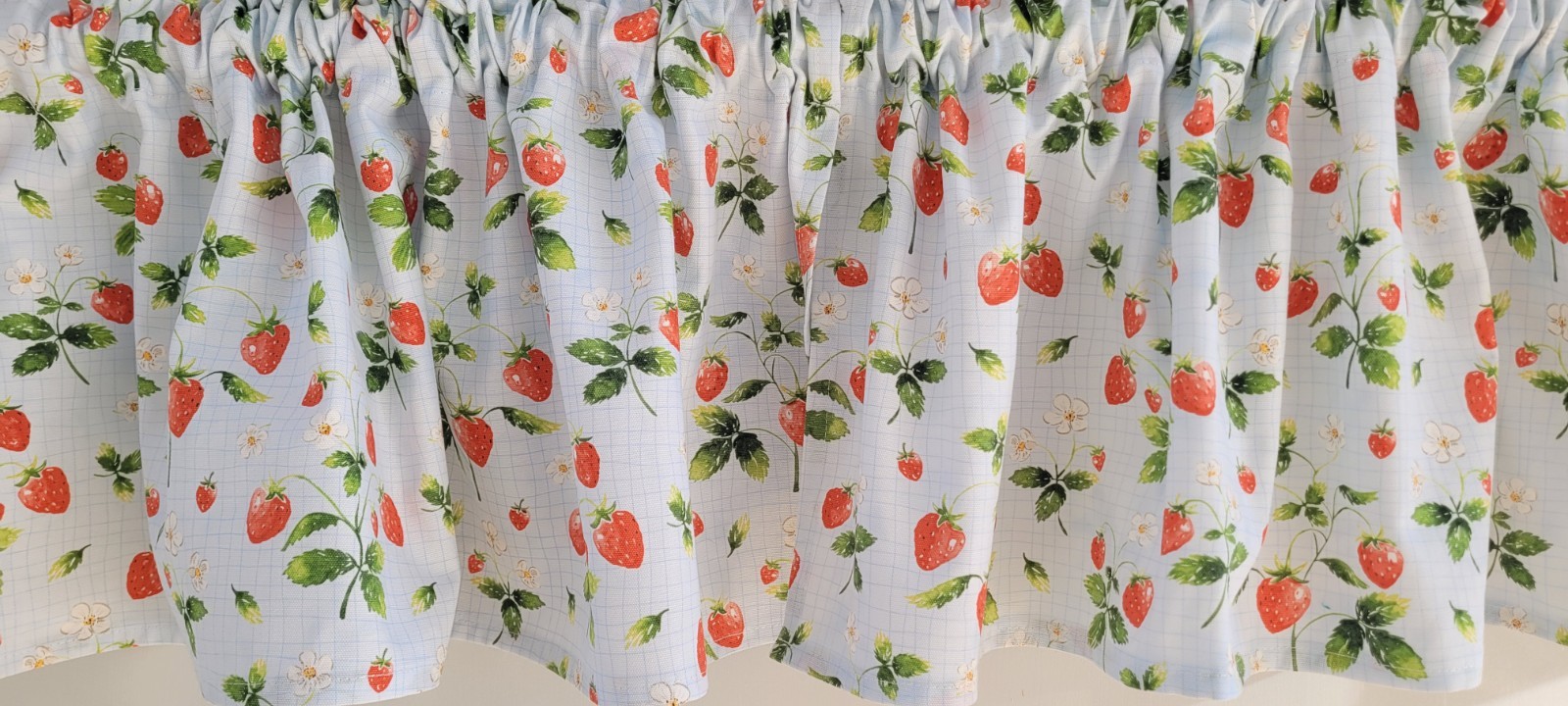Strawberry Kitchen Valance Curtain