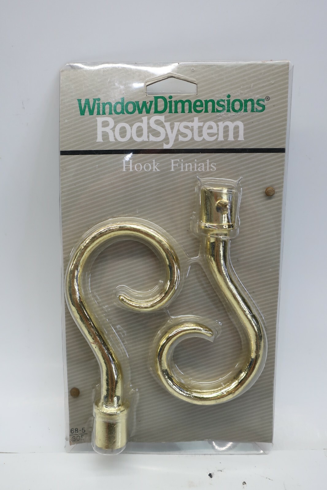 Vintage Window Dimensions 1996 RodSystem Hook Finials Diameter 1/2″-5/8″