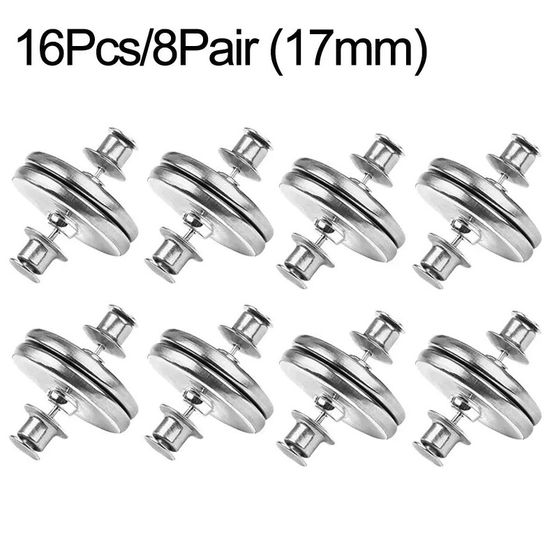 4/8Pairs Magnetic Curtain Buttons: Alloy Light-Blocking Fastener Clips Set – NEW
