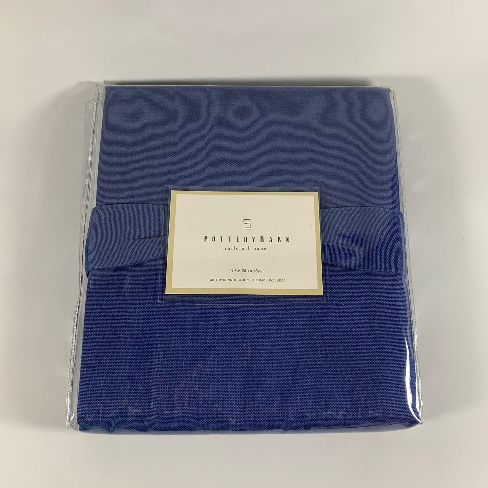 NEW Pottery Barn Sailcloth Panel, Blue (44″ x 96″) Tab Top with Tie Back