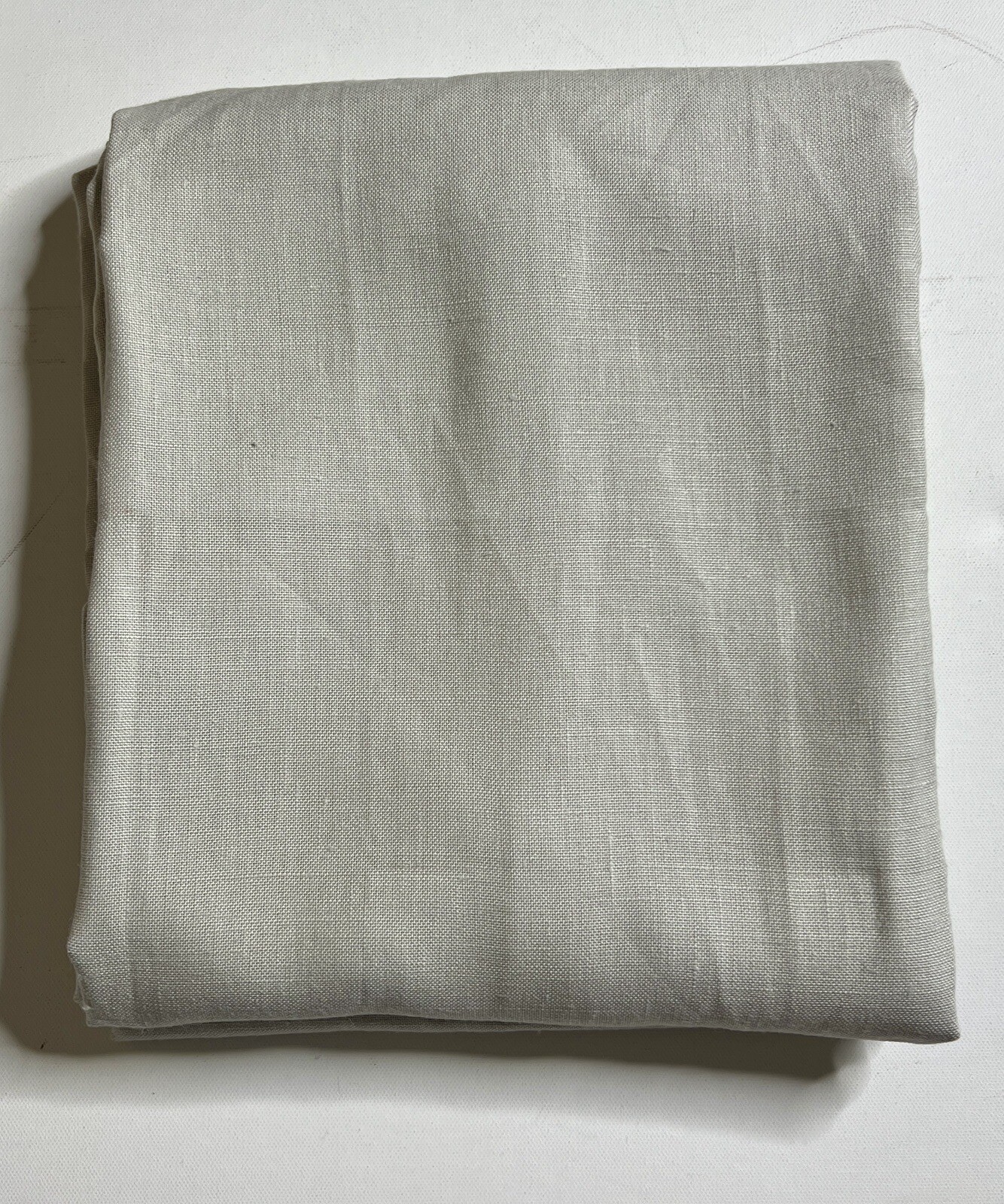 Restoration Hardware Opaque Belgian Linen Drapery RP 50″W x 84″L Mist NEW $215