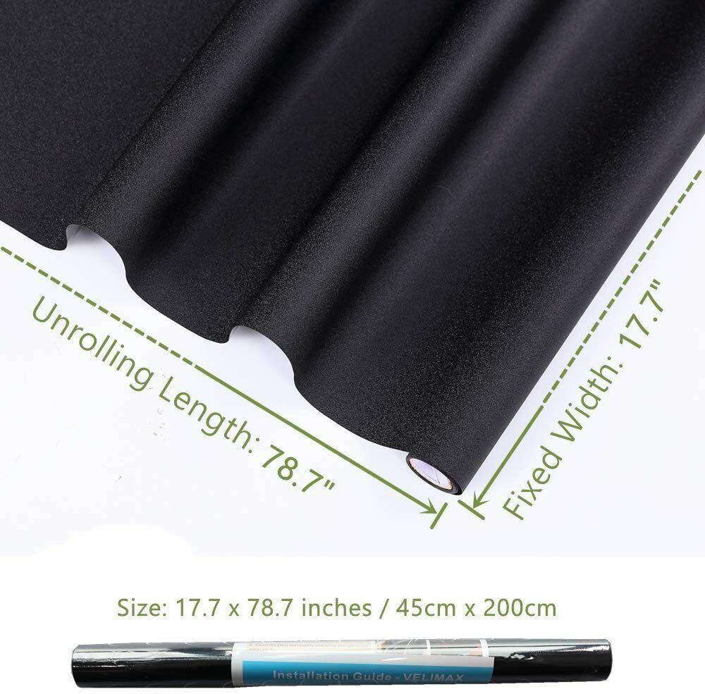 Blackout Window Film Privacy Room 100% Light Blocking Darkening Static Cling