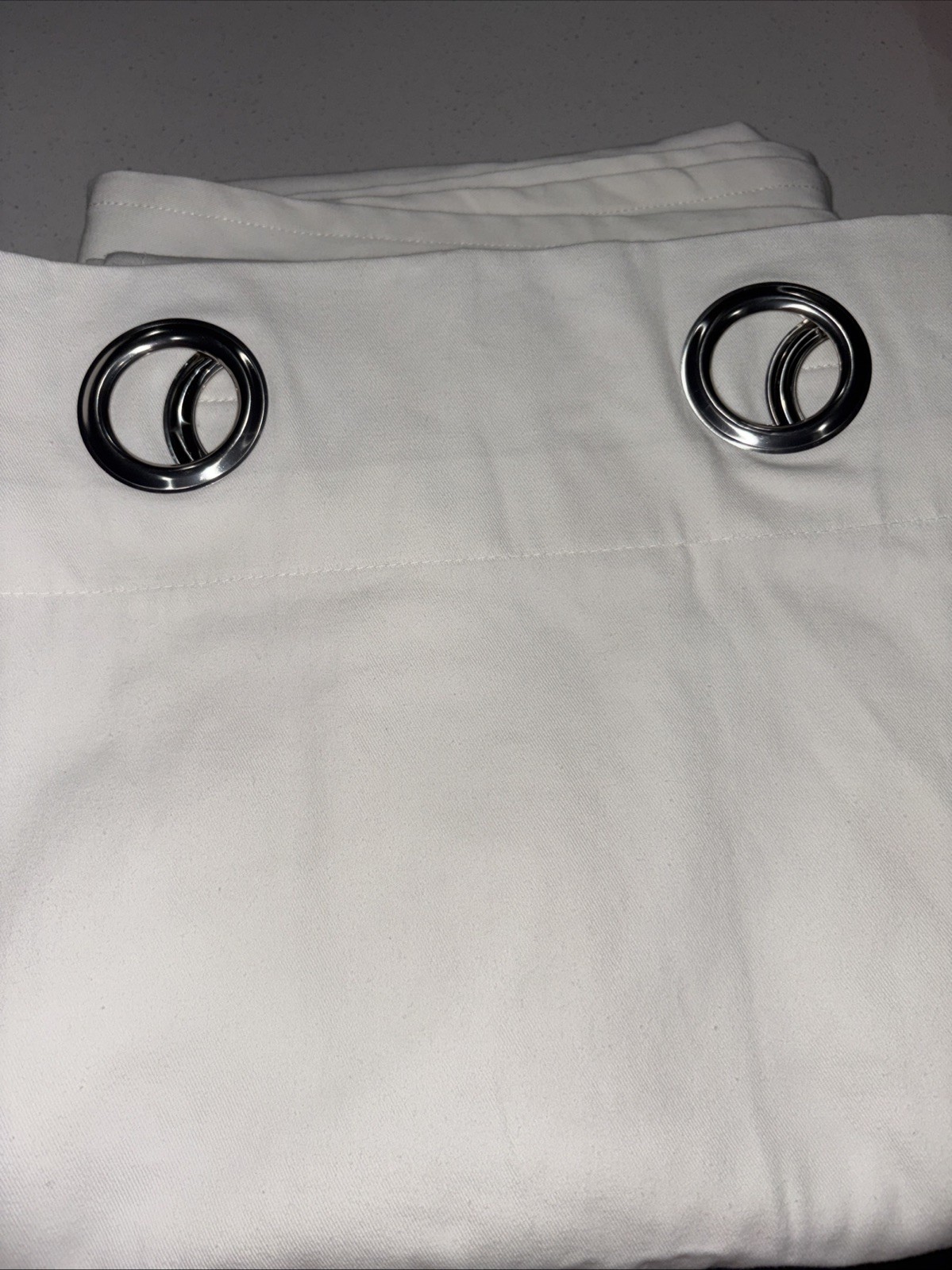 1 Pair Ikea Merete Grommet Top Curtains 57 X 98″. Beige