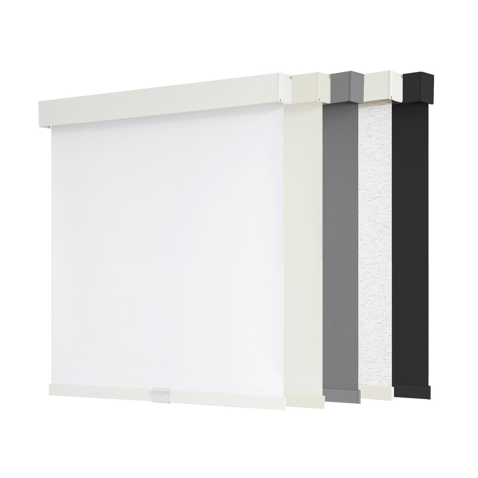 Cordless Blackout Roller Shades with Valance – Thermal Insulated, 34″x72″ White