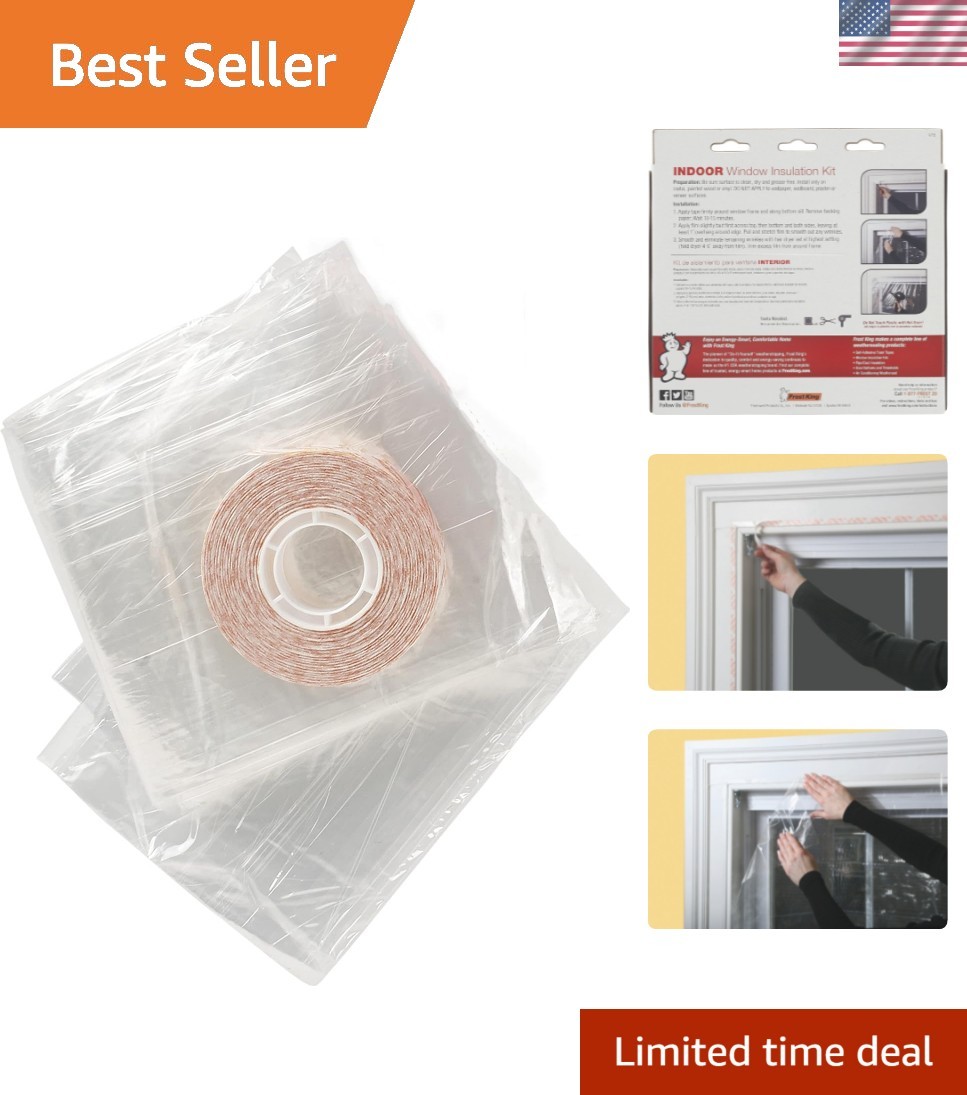 V75H Extra Large Window Insulation Kit 62″ x 210″ – Easy Installation & Durable