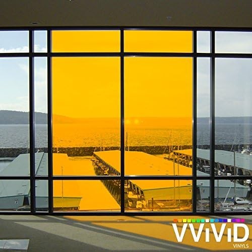 Yellow Transparent Vinyl Window Tint Sheets 1.49ft x 5ft – UV Ray Protection
