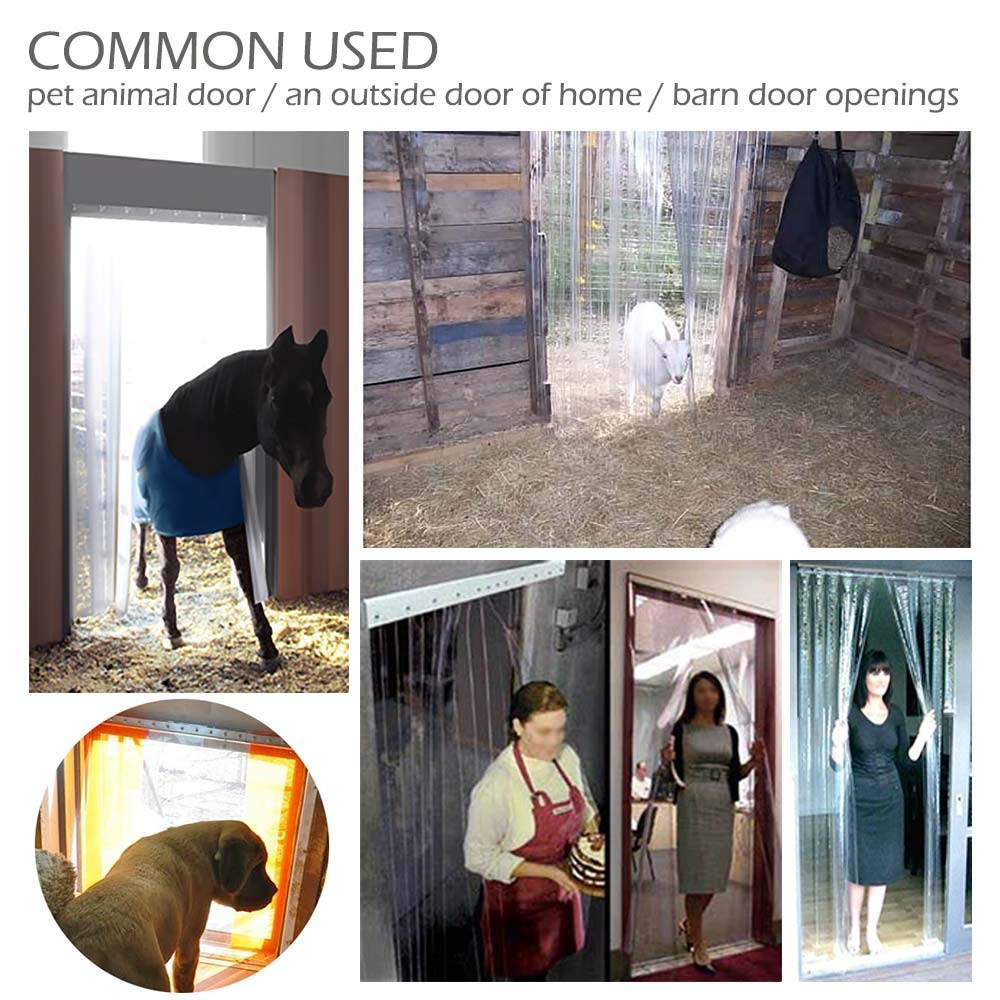 Plastic Vinyl Strip Door Curtain Clear PVC Bulk Roll Commercial Industrial