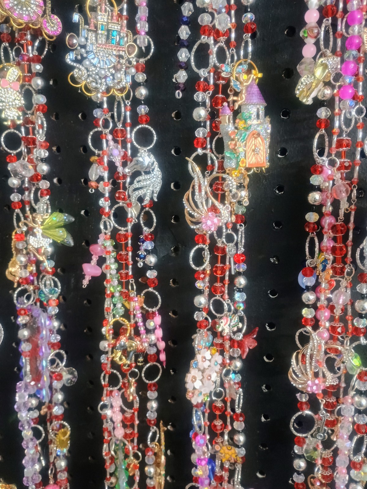 Crystal Curtains, Kool Kat, Loaded With Charms, Set Of 6