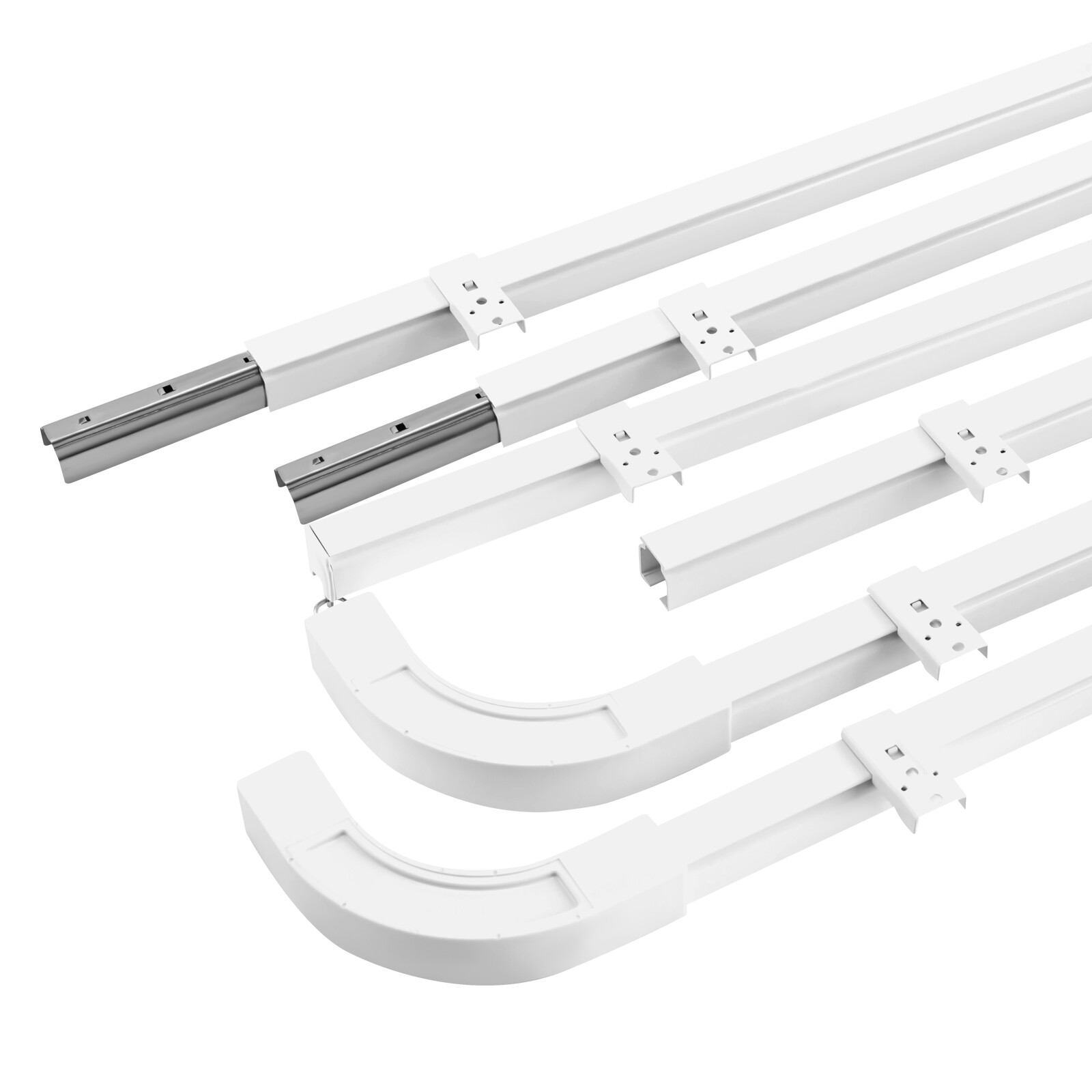 Curtain Track Rail Set For Ceiling Room Divider Privacy 12ft-18ft Heavy Duty