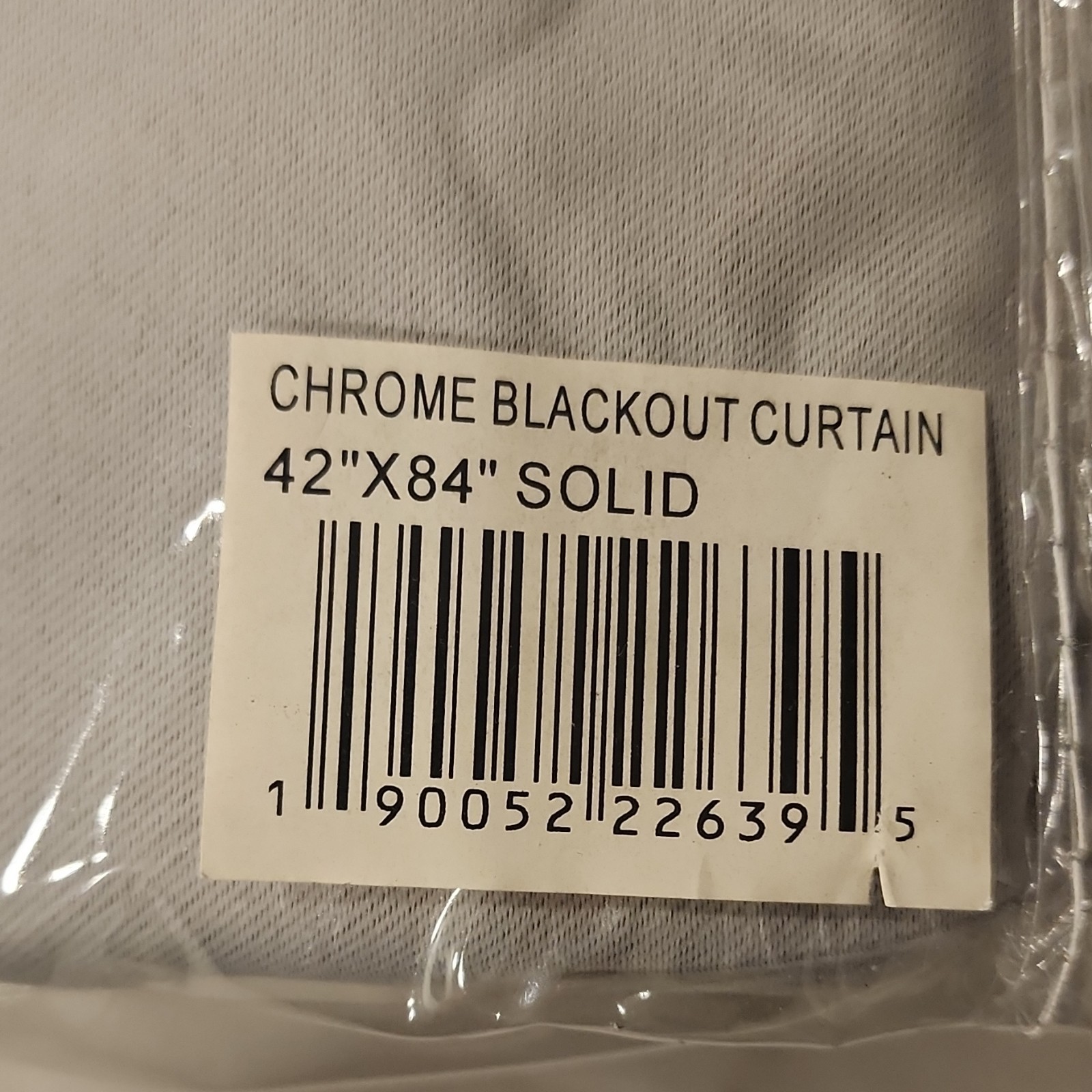 Superior Solid Chrome Blackout Grommet Top Curtain Panels 42 x 84 in Set 2 piece