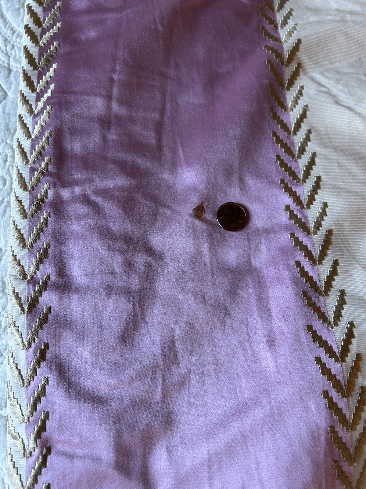 DREAMY Custom Drapery Panel 138”L Embroidery Pleated Side Ruffle Double Lined