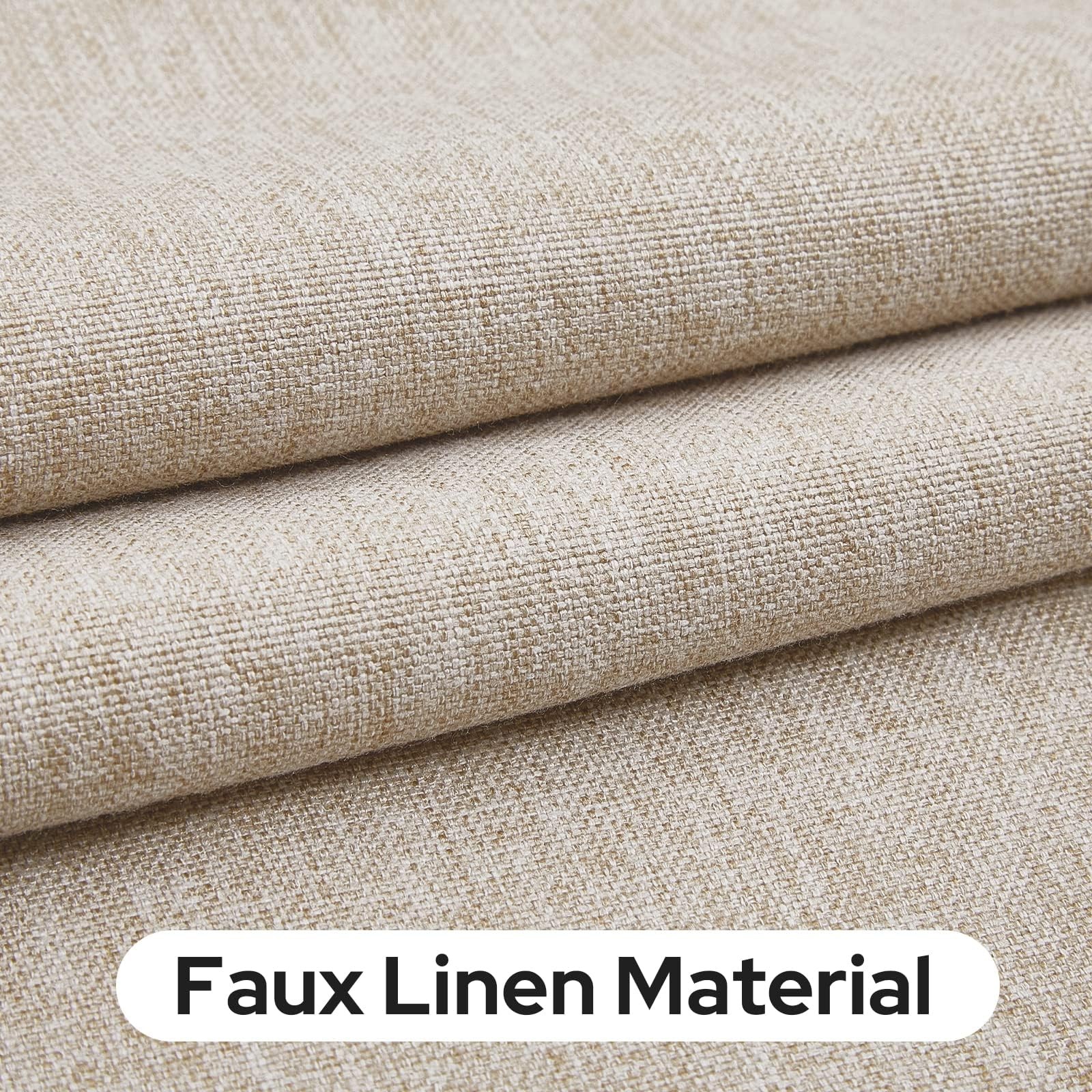 HOMEIDEAS Blackout Linen Sidelight Curtains for Front Door, Side Door Window …