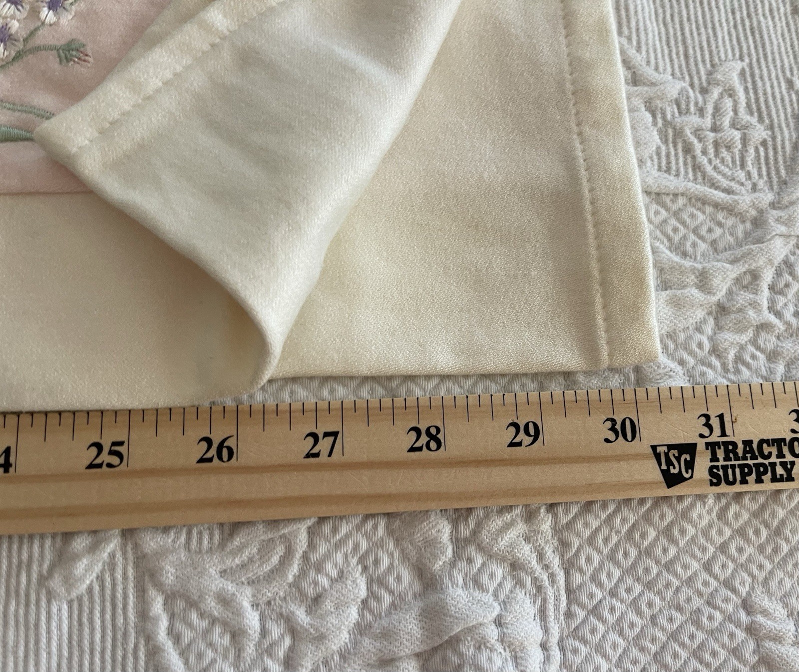 Kids Line Luxury Embroidered Valance Flowers Butterfly Pink Nursery Girl 60×15