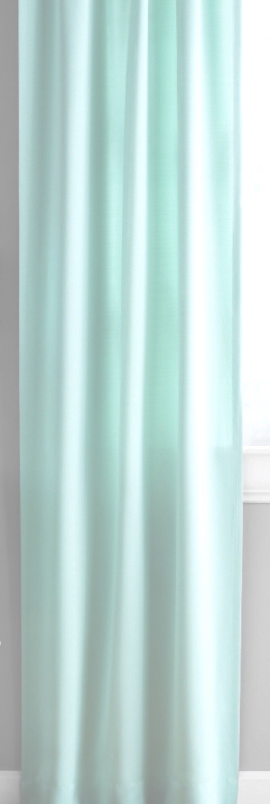 Your Zone curtain 1 Single Panel Juvi Mint 2” Rod Pocket Polyester 30“ X 84“