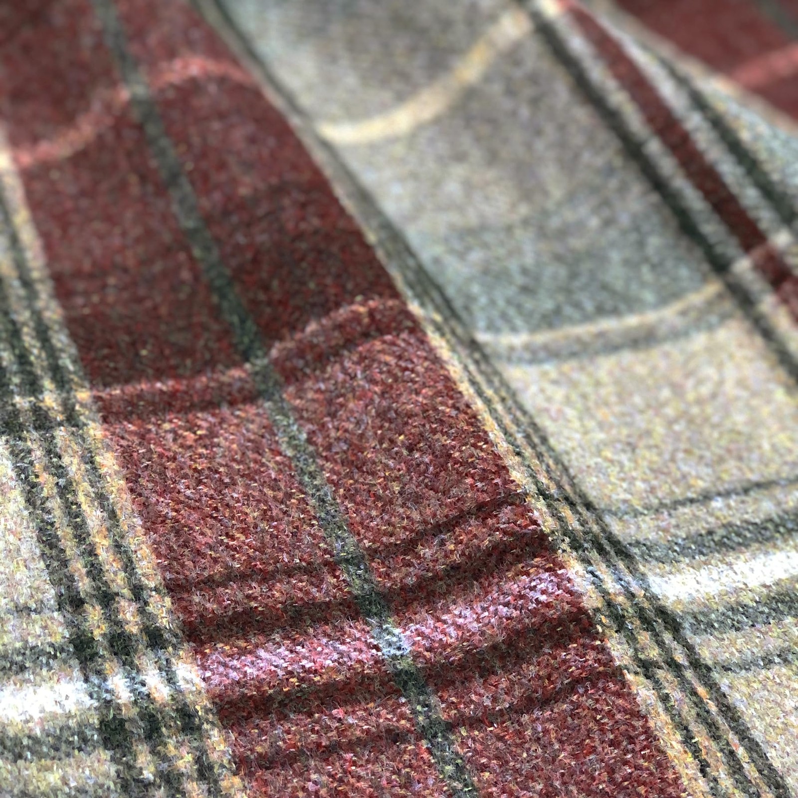 Always4U Woolen Look Plaid Curtains Modern Window Panels Christmas Red Green