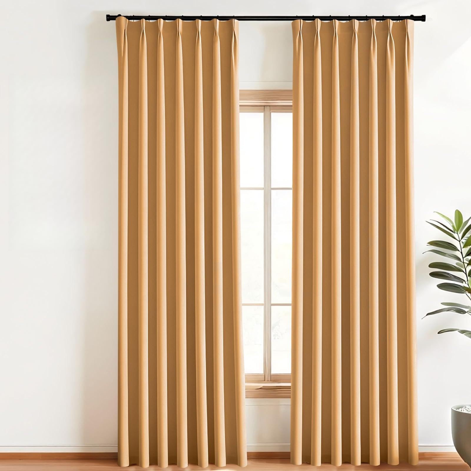 Makefeile Pinch Pleated Curtains Blackout Two Pages Pinch Pleated Drapes For